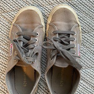 Grey Superga Shoes Size 37